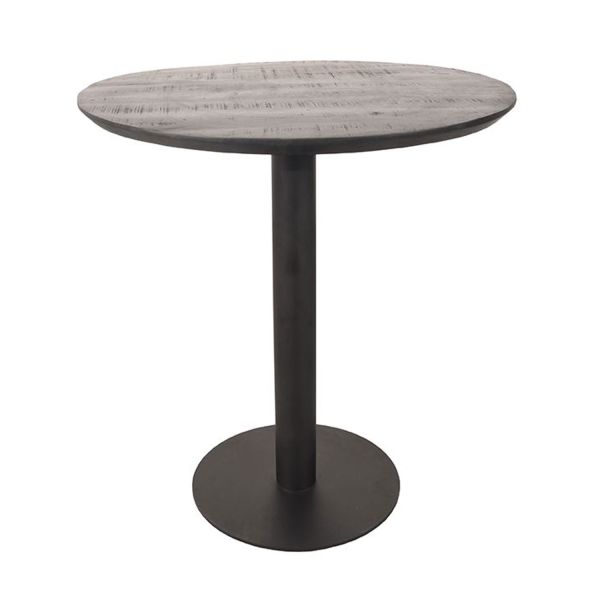 Esstisch LONO Bistrotisch Ø 70 cm Mangoholz schwarz