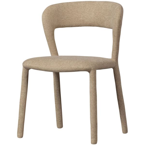 woood Esszimmerstuhl Stuhl NOBLE Webstoff sand