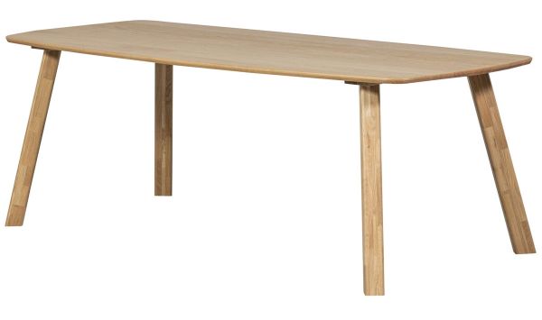 Esstisch DÄNISCH 180 x 100 cm oval Eiche massiv