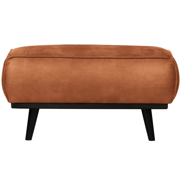 BePureHome Hocker Polsterhocker Statement Eco Leder cognac