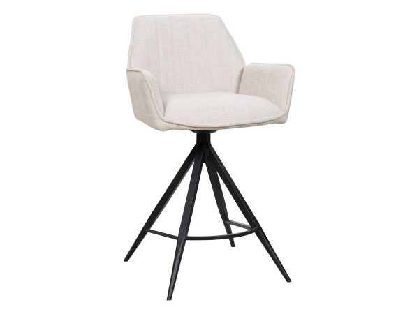 Barstuhl LIORA SH 66 cm Barhocker drehbar beige