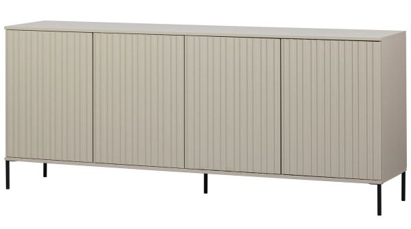 Sideboard New Gravure 200 cm Esche Kiefernholz staubgrau