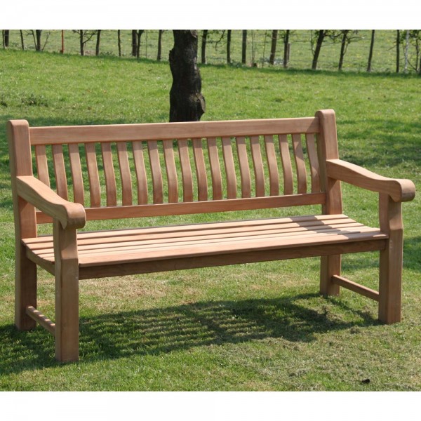 3 Sitzer TEAK Bank Gartenbank PATRICK FAT 166 cm