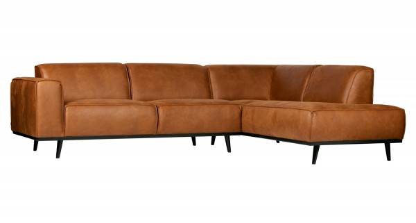 Ecksofa Statement recyceltes Eco Leder cognac