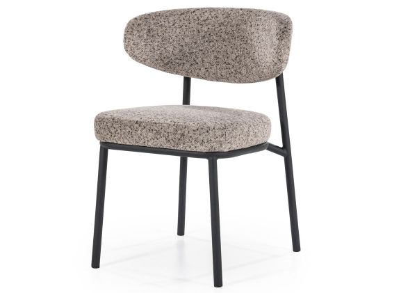 2er Set Esszimmerstuhl Stuhl Jari Bezug taupe
