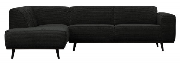 BePureHome Ecksofa Statement Rib Cord graphite Chaiselongue links