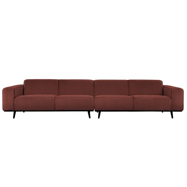 4 Sitzer Sofa STATEMENT XL Bouclé Kastanie Couch Garnitur Couchgarnitur