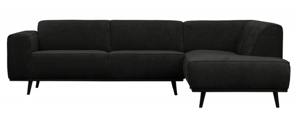 BePureHome Ecksofa Statement Rib Cord graphite Chaiselongue rechts