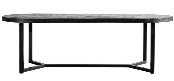 Esstisch Denzel 300 x 100 cm Mango Holz schwarz