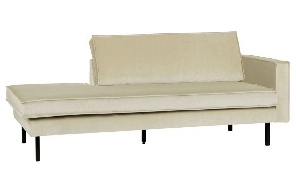 Sofa Chaiselongue RODEO Recamiere Samt pistazie