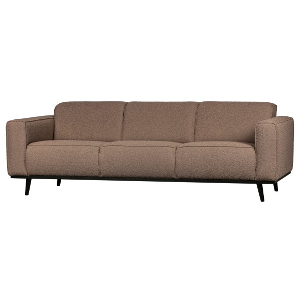 BePureHome 3 Sitzer Sofa STATEMENT Bouclé nougat Couch Garnitur Couchgarnitur