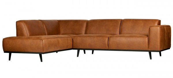 Ecksofa Statement ECO Leder cognac Longchair Links