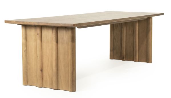 Esstisch Jake 250 x 100 cm Eichenholz dunkelbraun