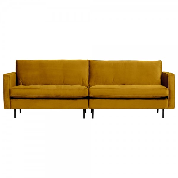 3 Sitzer Sofa Rodeo Samt Velvet ocker Couch Garnitur Couchgarnitur