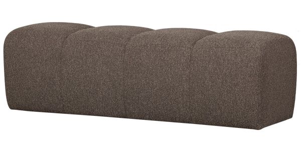 woood Esszimmerbank Hocker MOJO 164 cm Bouclé braun melange