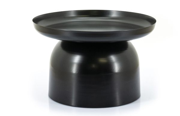 Beistelltisch Bodie Ø 60 cm Metall schwarz Couchtisch