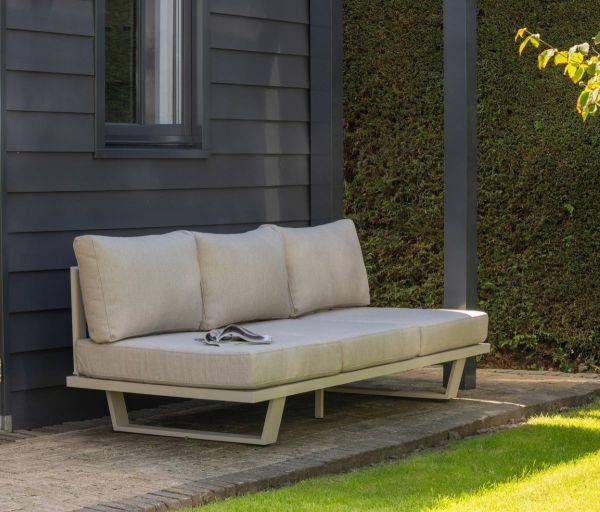 Gartenmöbel Lounge Sofa BEAR Alu sandfarben Outdoor