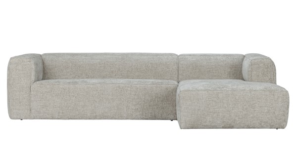 Ecksofa BEAN Melange natural Longchair rechts