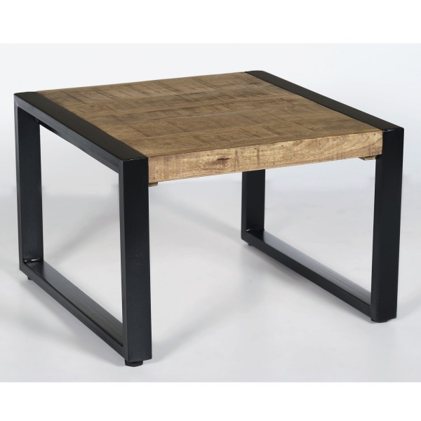 Beistelltisch Couchtisch Nairobi 60 x 60 cm Mango Holz Metall