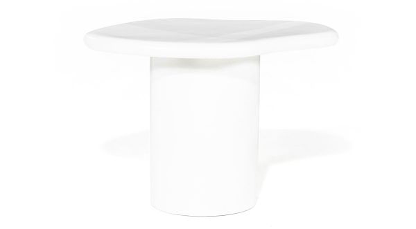 Beistelltisch Seki 57,5 x 44 cm Magnesium Glasfaser weiß