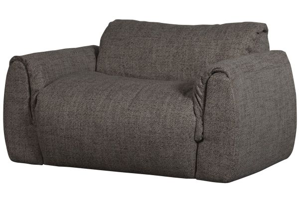 Loveseatsessel Sessel BAGGY Webstoff warmgrau melange