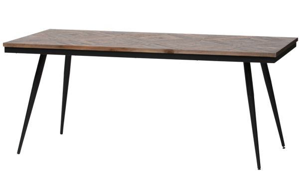 Esstisch Rhombic 180 x 90 cm Teak Holz Tisch