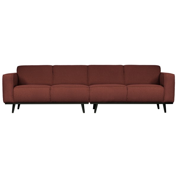4 Sitzer Sofa STATEMENT Bouclé Kastanie Couch Garnitur Couchgarnitur