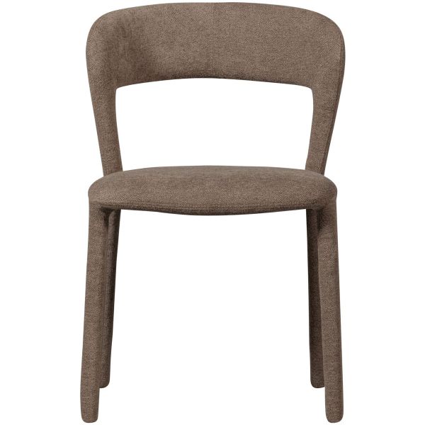 woood Esszimmerstuhl Stuhl NOBLE Webstoff taupe