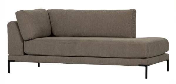 vtwonen Lounge Element rechts Couple Webstoff taupe Melange Couch Sofa