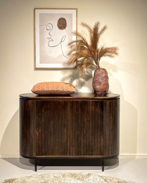 RETRO CHIC Sideboard Noor 115 cm Mango Holz braun