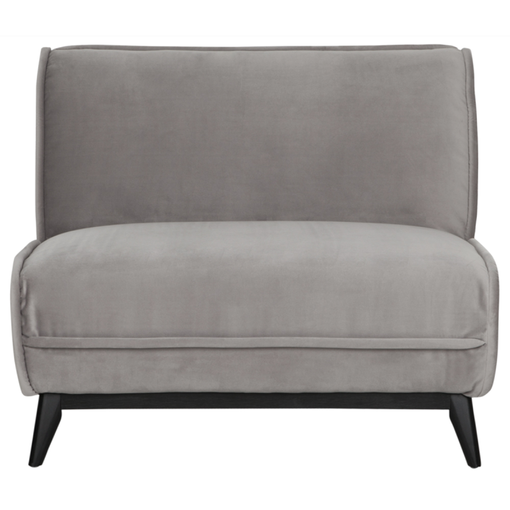 Loveseat Sessel Escape Samt Hellgrau Loungesessel Clubsessel