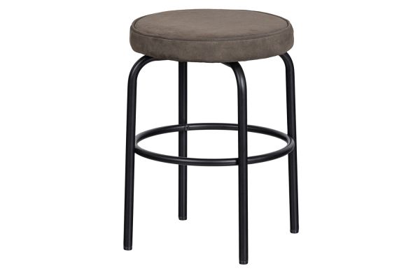 woood Hocker Tris Mikrofaserleder braun SH 45 cm Sitzhocker