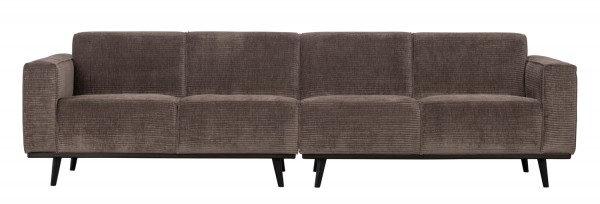 BePureHome 4 Sitzer Sofa Statement Rib Cord taupe Couch