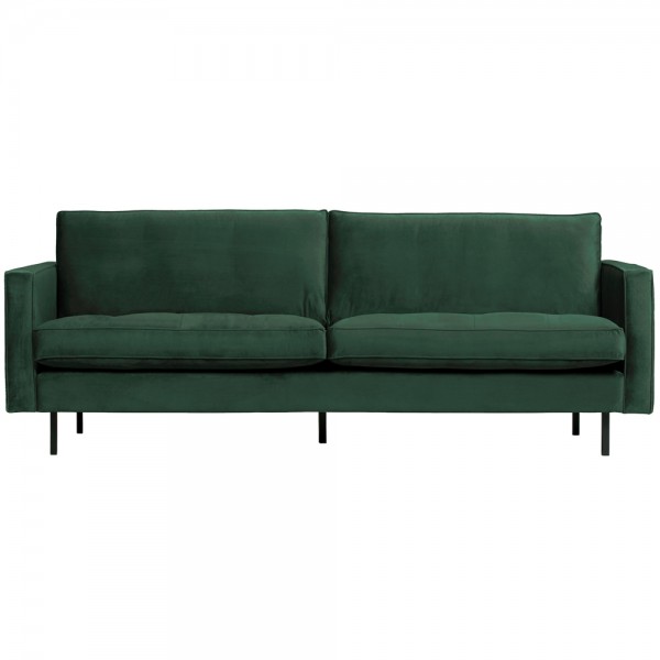 2,5 Sitzer Sofa Rodeo Classic Samt waldgrün Couch Loungesofa Couchgarnitur