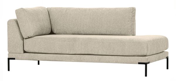 vtwonen Lounge Element rechts Couple Webstoff sandfarben Melange Couch Sofa