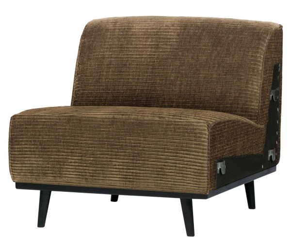 BePureHome Erweiterungselement 79 cm für 4 Sitzer Sofa Statement Rib Cord rock