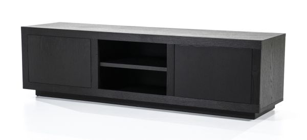 TV Möbel Helsinki B 160 cm Eiche schwarz Lowboard