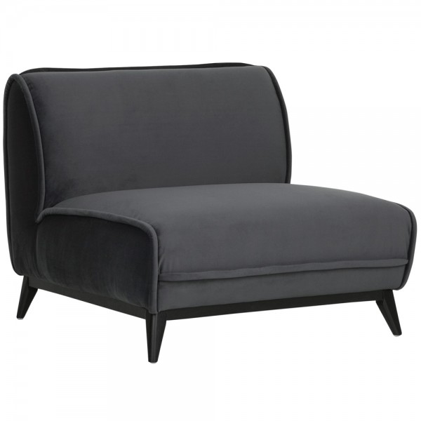Loveseat Sessel Escape Samt Dunkelgrau Loungesessel