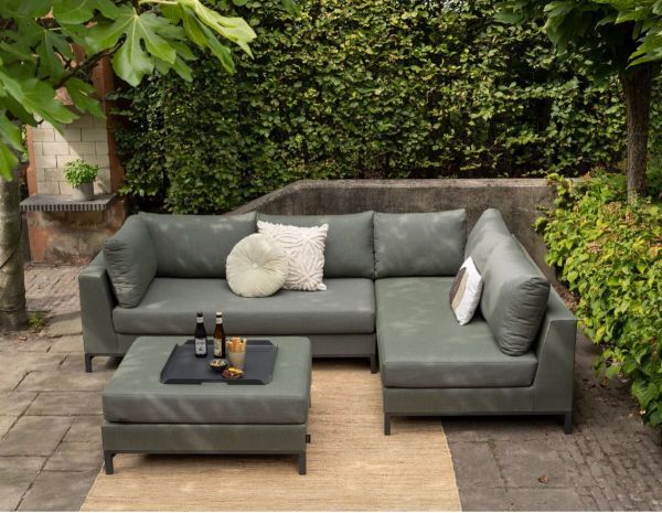 Gartenmöbel Lounge Sofa CAPRI grün Ecksofa