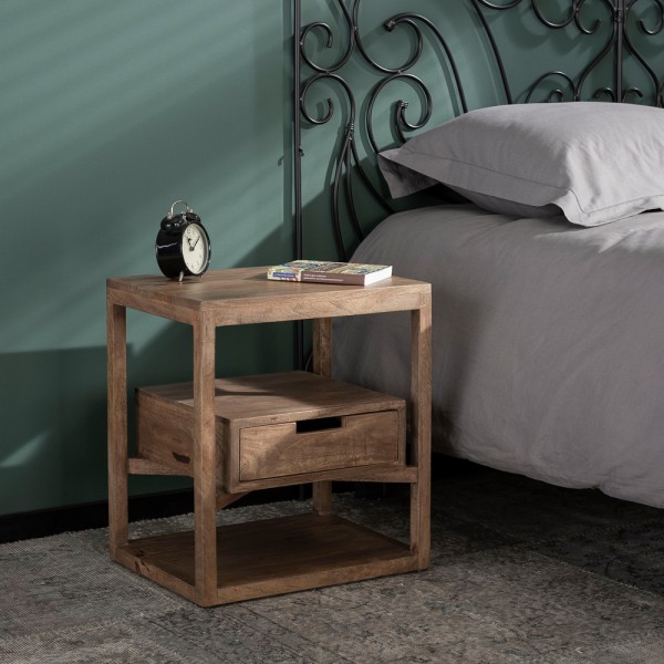 Nachttisch Sonora Mango Holz Nachtschränkchen