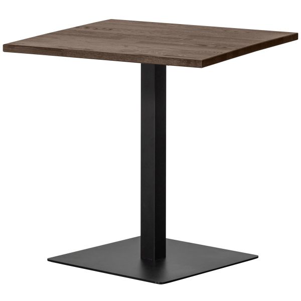 Bistrotisch Esstisch Tablo 80 x 80 cm Eiche massiv kaschmir braun