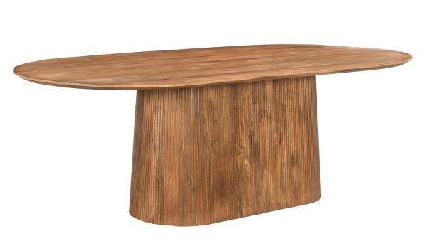 Esstisch Salvator oval 230 x 110 cm Mangoholz hellbraun