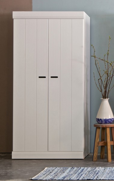 woood Kleiderschrank System CONNECT BASIC weiss